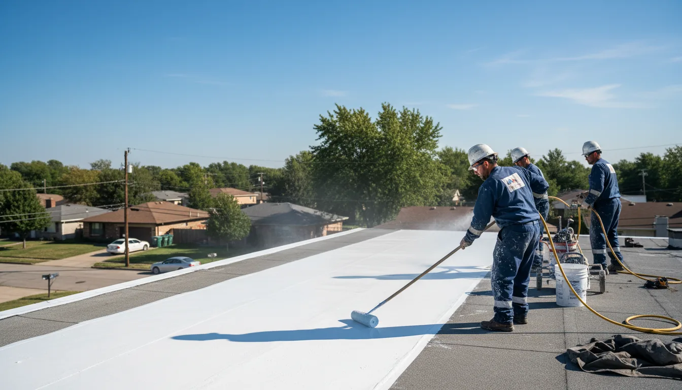 Commercial roof coating in Crockett, TX near me